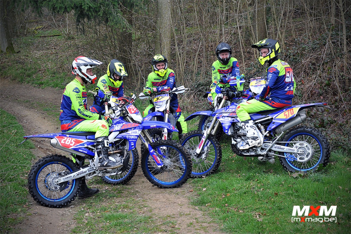 Les six pilotes du Team Yamaha Zone Rouge 2019